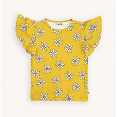 flower - kids ruffled shirt organic cotton