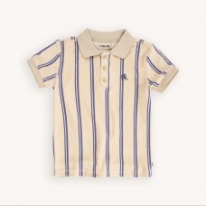 stripes - blue polo shirt